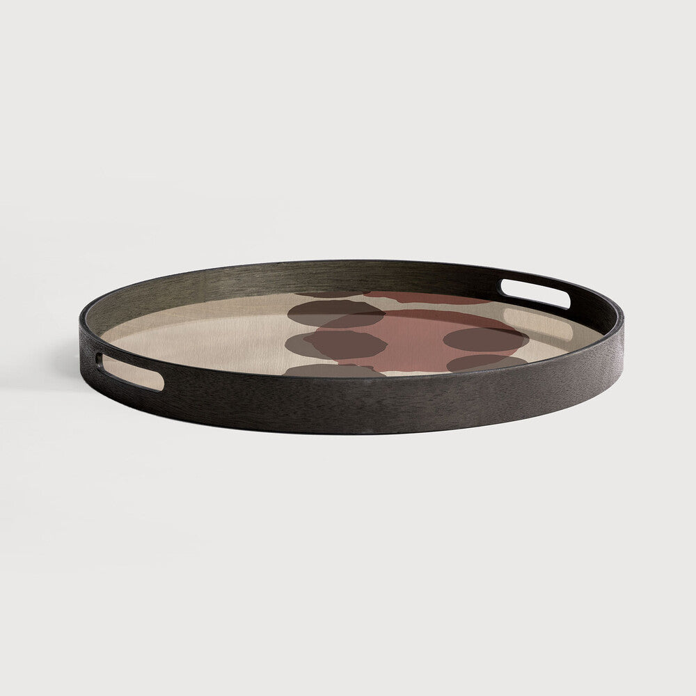 Layered Dots Glass Tray - Pinot (Small) - Ethnicraft