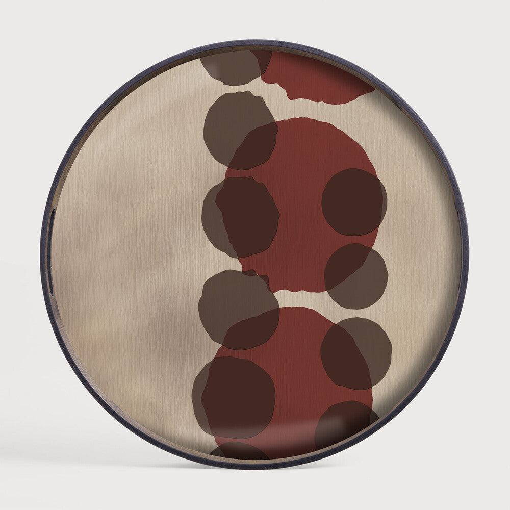 Layered Dots Glass Tray - Pinot (Small) - Ethnicraft