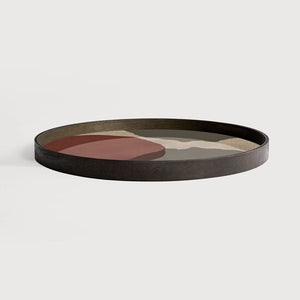 Overlapping Dots Glass Tray - Ethnicraft