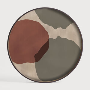 Overlapping Dots Glass Tray - Ethnicraft