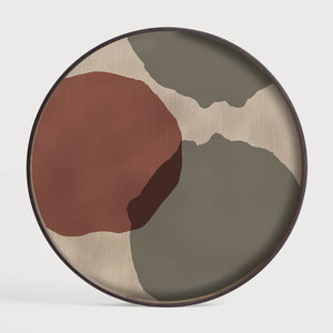 Overlapping Dots Glass Tray - Ethnicraft