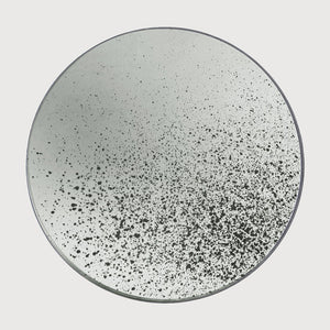 Aged Wall Mirror - Round Wooden Frame - Ethnicraft