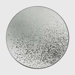 Aged Wall Mirror - Round Wooden Frame - Ethnicraft