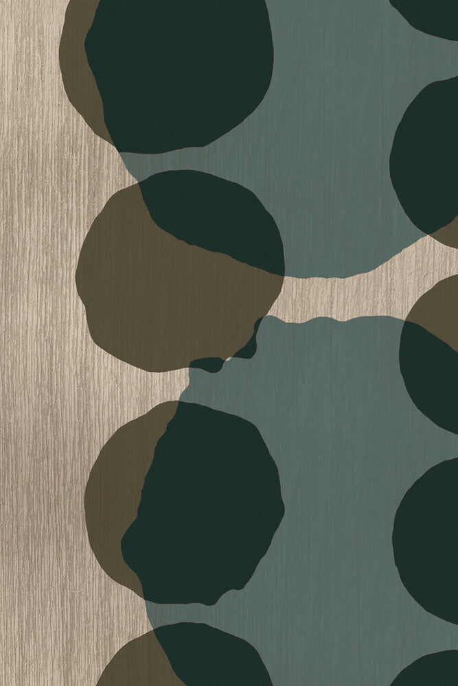 Layered Dots Glass Tray - Slate (Large) - Ethnicraft