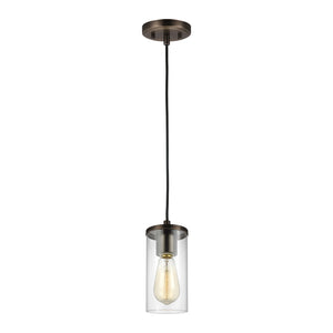 Zire One Light Mini-Pendant in Chrome - Visual Comfort Ceiling Lights
