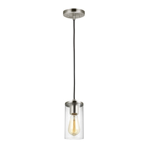 Zire One Light Mini-Pendant in Chrome - Visual Comfort Ceiling Lights