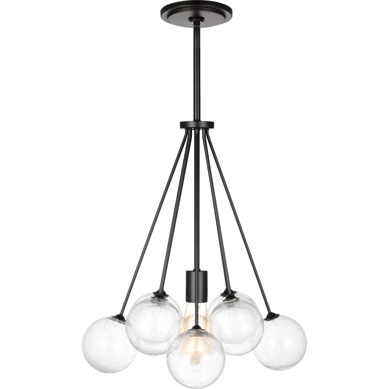 Bronzeville One Light Pendant in Brushed Nickel - Visual Comfort Ceiling Lights
