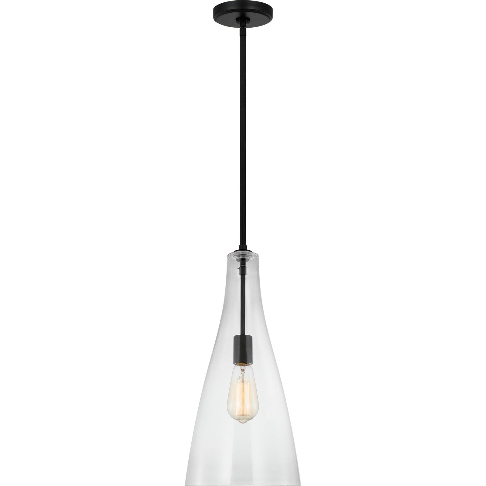 Arilda One Light Pendant in Brushed Nickel