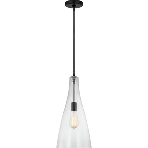Arilda One Light Pendant in Brushed Nickel