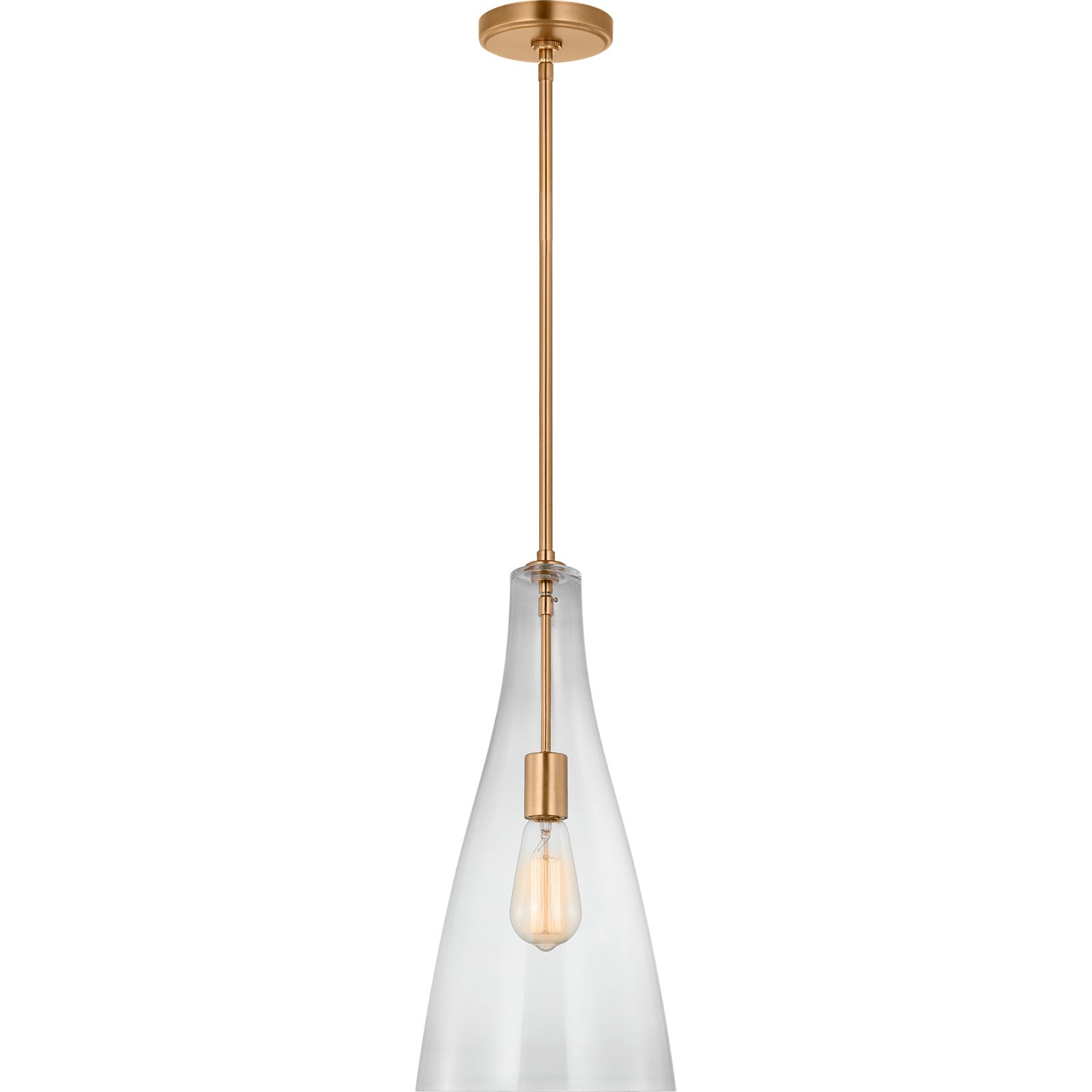 Arilda One Light Pendant in Brushed Nickel