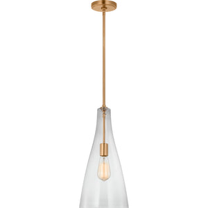 Arilda One Light Pendant in Brushed Nickel