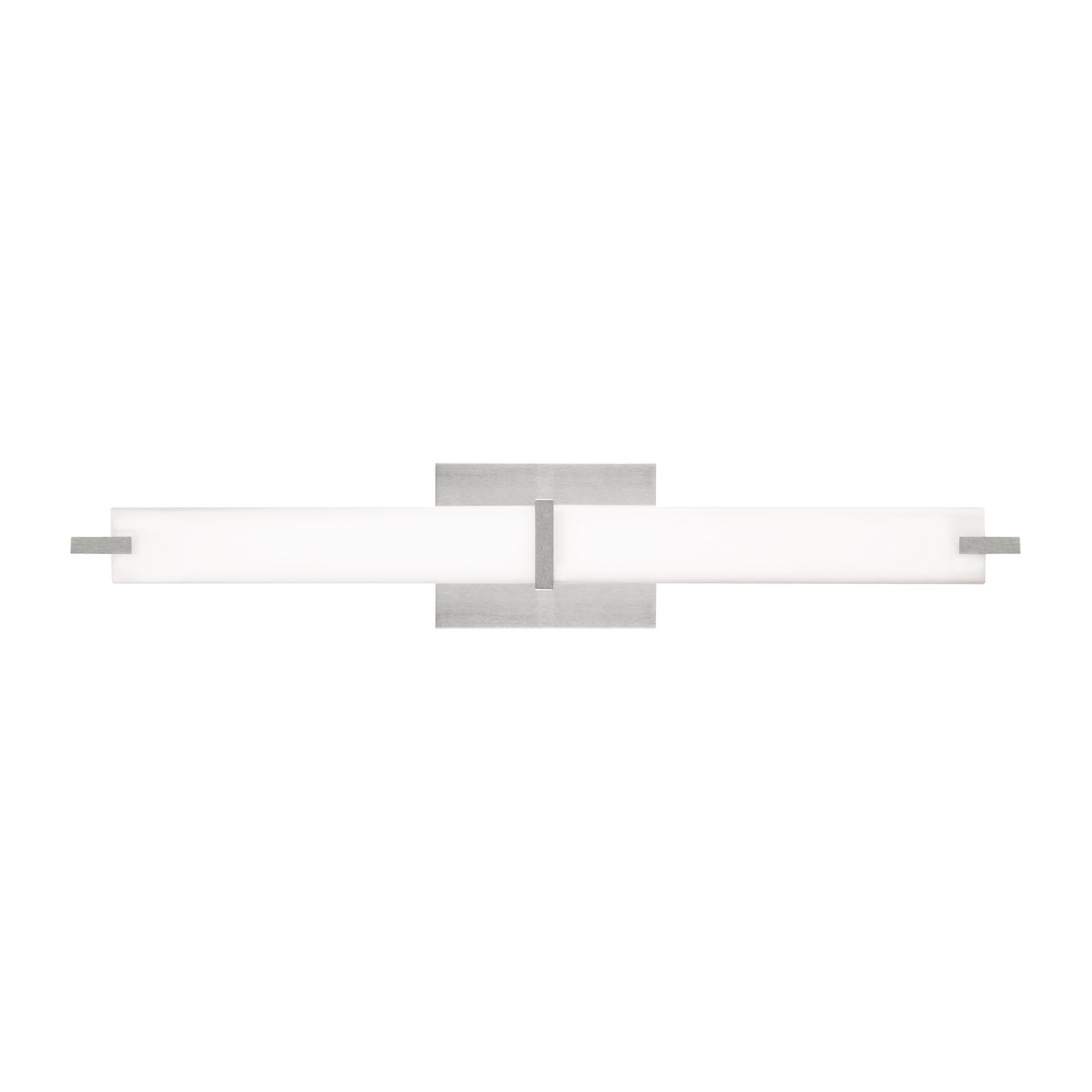 Metro Bath White Acrylic satin nickel 2700K 90 CRI led 90 cri 2700k 120v - Visual Comfort Modern 2