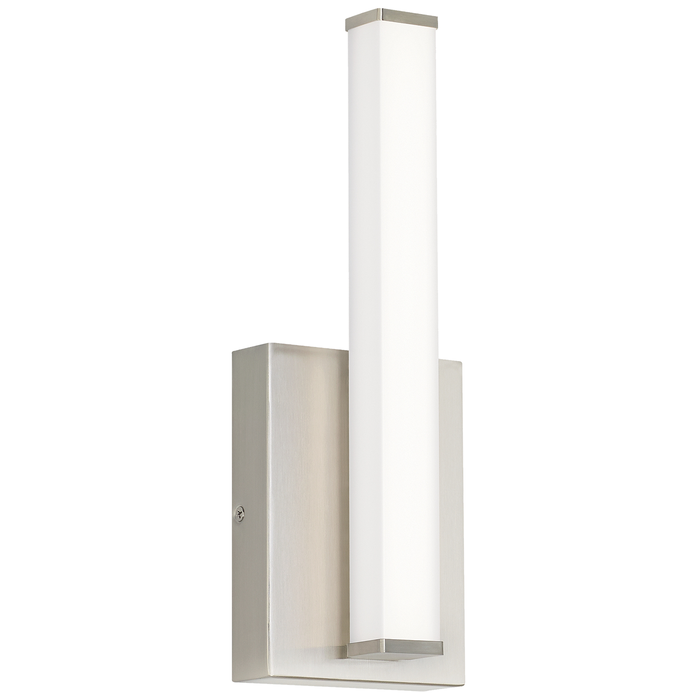 Lufe Square 14 Bath Square Satin Nickel 3000K 90 CRI integrated led 90 cri 3000k 120v - Visual Comfort Modern 1