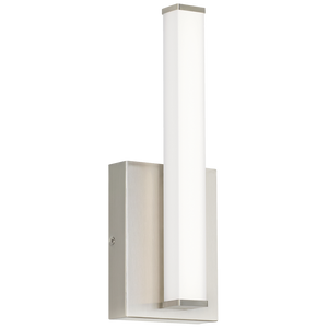 Lufe Square 14 Bath Square Satin Nickel 3000K 90 CRI integrated led 90 cri 3000k 120v - Visual Comfort Modern 1