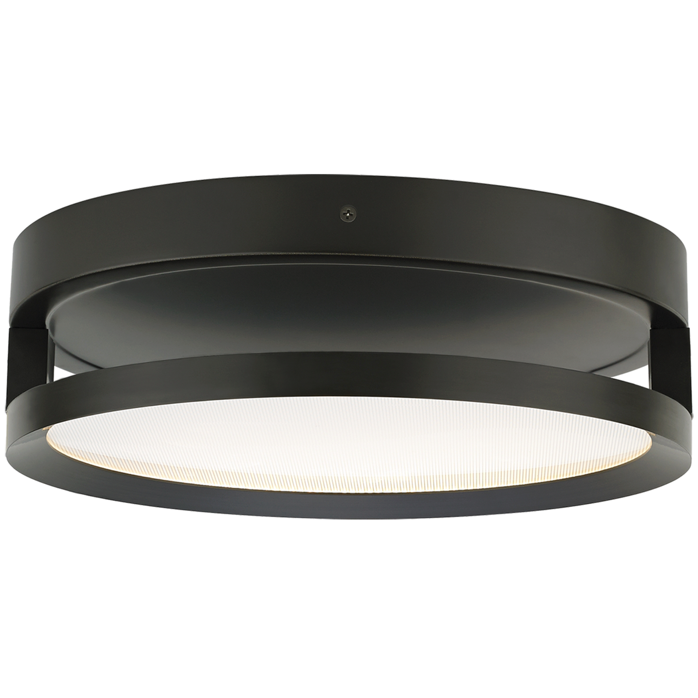 Finch Float Round Flush Mount Round antique bronze 3000K 90 CRI integrated led 90 cri 3000k 120v - Visual Comfort Modern 1