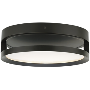 Finch Float Round Flush Mount Round antique bronze 3000K 90 CRI integrated led 90 cri 3000k 120v - Visual Comfort Modern 1