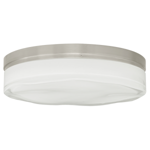 Fluid Round Large Flush Mount Large Satin Nickel 3000K 100 CRI incandescent 120v (t20) - Visual Comfort Modern 2