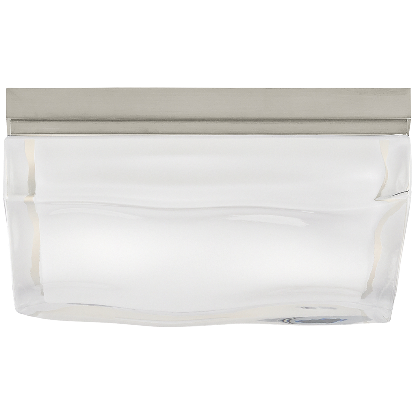 Fluid Square Large Flush Mount Large Satin Nickel 3000K 100 CRI incandescent 120v (t20) - Visual Comfort Modern 1