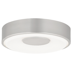 Wynter Round 8 Flush Mount Small Satin Nickel 3000K 80 CRI LED 80 CRI 3000k 120v - Visual Comfort Modern 1