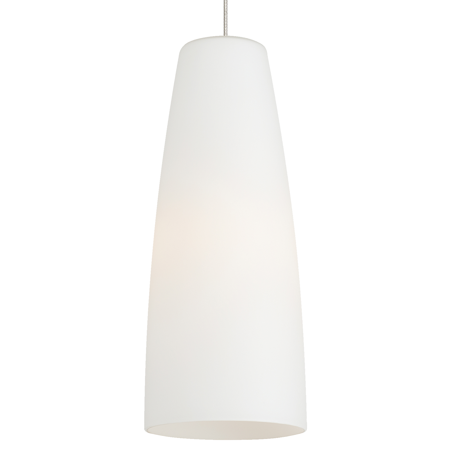 Mati F16 Pendant White Satin Nickel No Lamp - Visual Comfort Modern 1