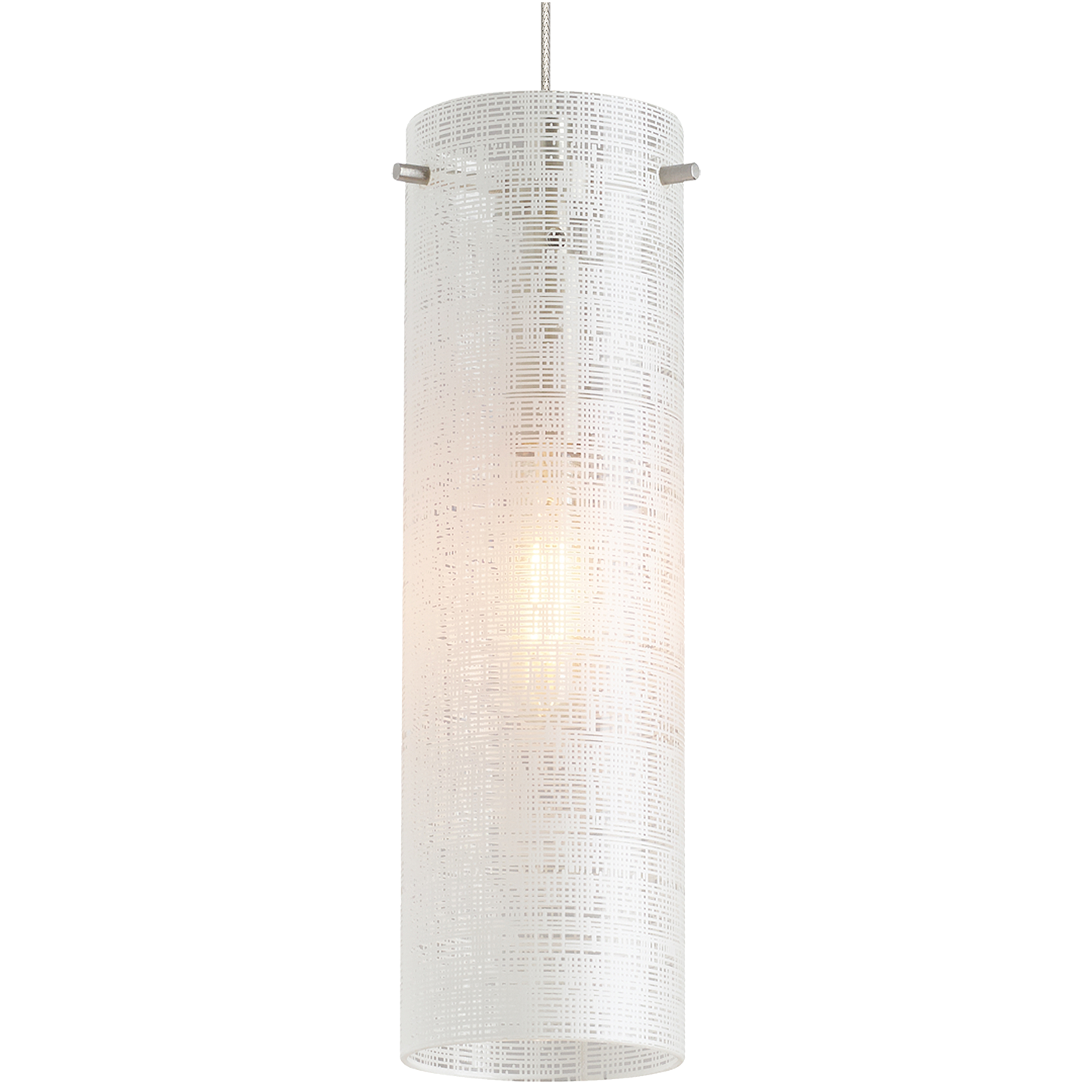 Vetra Pendant Linen Satin Nickel No Lamp - Visual Comfort Modern 2