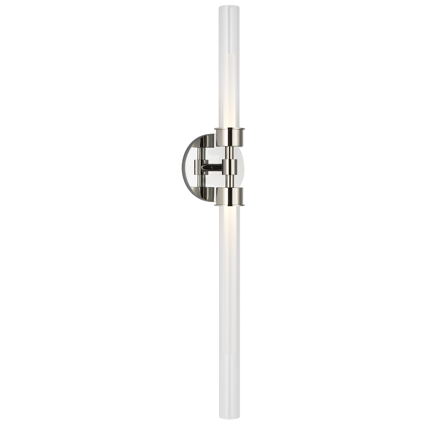 Linger Wall/Bath 2-Light Vanity polished nickel 3000K 90 CRI - Visual Comfort Modern 1
