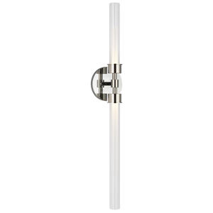 Linger Wall/Bath 2-Light Vanity polished nickel 3000K 90 CRI - Visual Comfort Modern 1