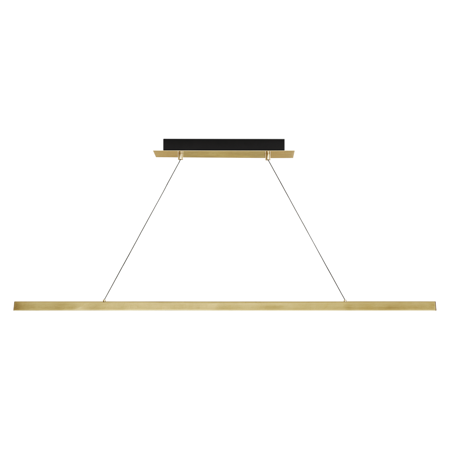 Dessau 48 Linear Suspension nightshade black 2700K/3000K Selectable 90 CRI led 90 cri selectable 2700k-3000k 120v - Visual Comfort Modern 4
