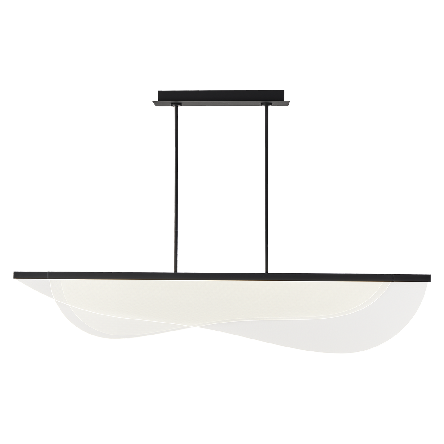 Nyra 60 Linear Suspension nightshade black 3000K 90 CRI - Visual Comfort Modern 2