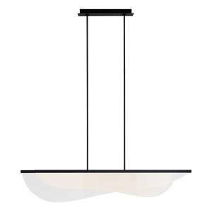 Nyra 60 Linear Suspension nightshade black 3000K 90 CRI - Visual Comfort Modern 1