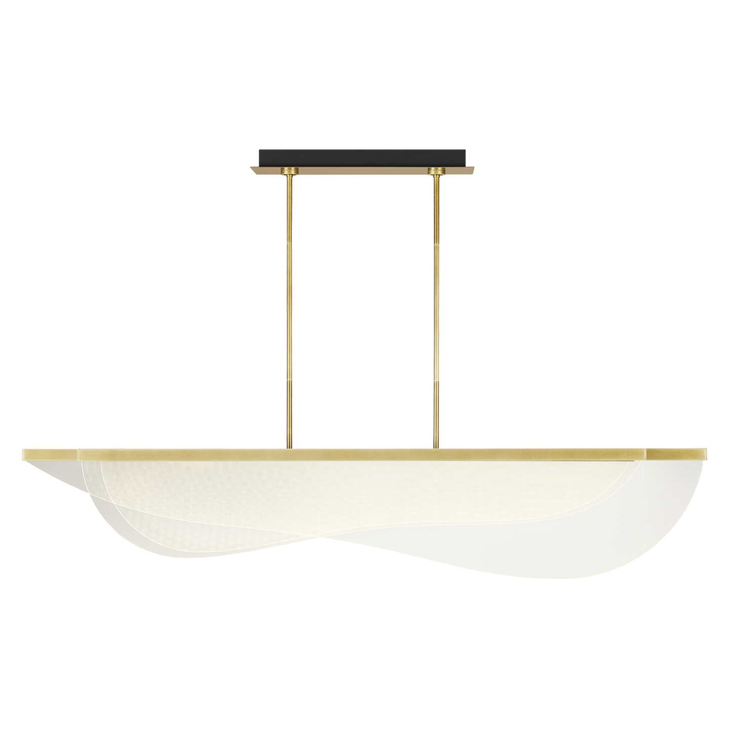 Nyra 60 Linear Suspension nightshade black 3000K 90 CRI - Visual Comfort Modern 4