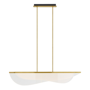 Nyra 60 Linear Suspension nightshade black 3000K 90 CRI - Visual Comfort Modern 3