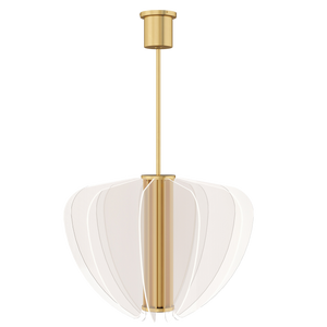 Nyra 28 Chandelier 28" Diameter plated brass 3000K 90 CRI - Visual Comfort Modern 3