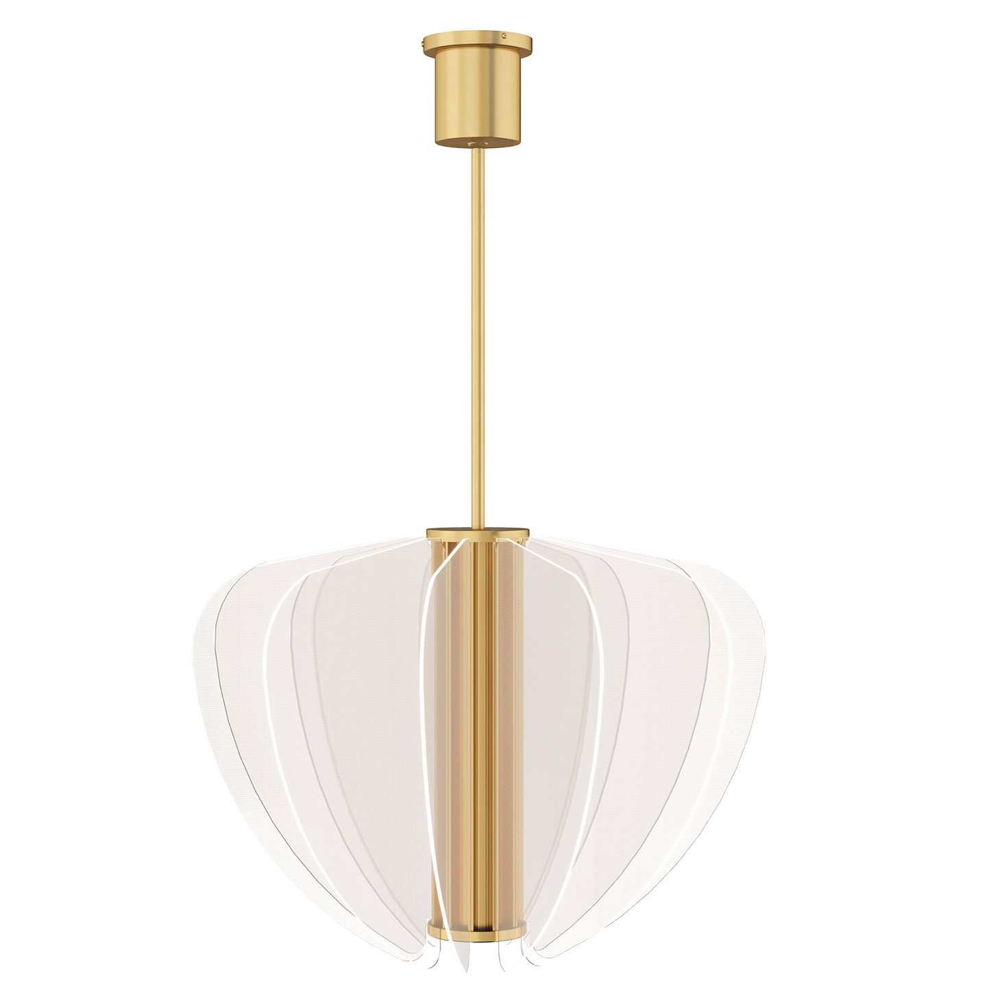 Nyra 28 Chandelier 28" Diameter plated brass 3000K 90 CRI - Visual Comfort Modern 1
