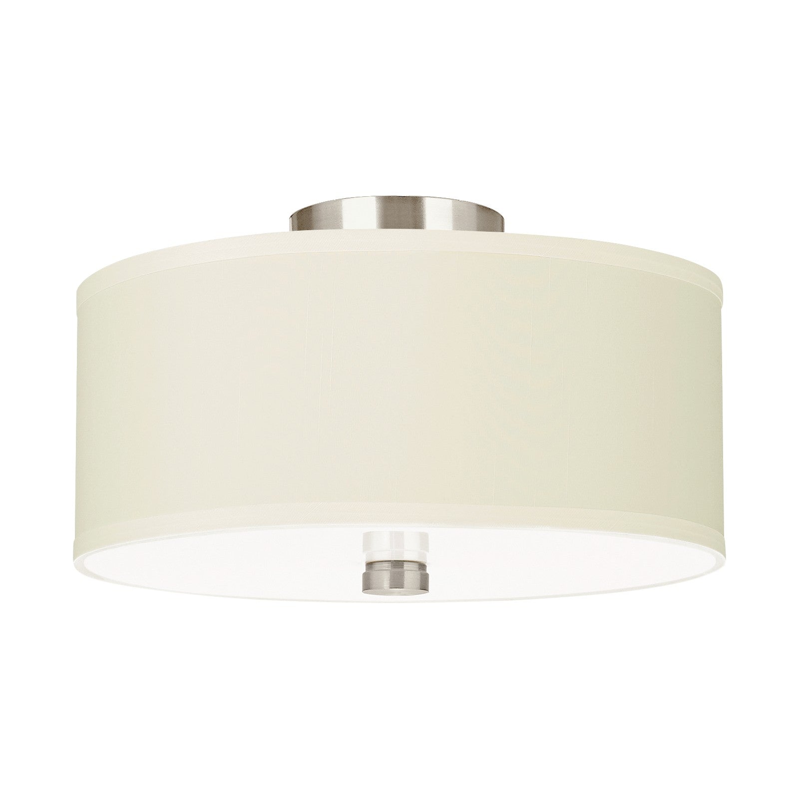 Dayna Two Light Flush / Semi-Flush Convertible Brushed Nickel Bulbs IIncluded - Visual Comfort Ceiling Lights