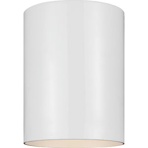Cylinder 5" Flush Mount in Bronze - Visual Comfort Outdoor Lighting