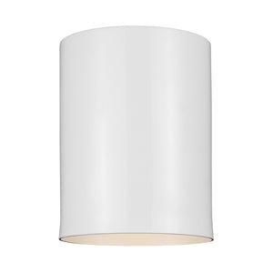 Cylinder 5" Flush Mount in Bronze - Visual Comfort Outdoor Lighting