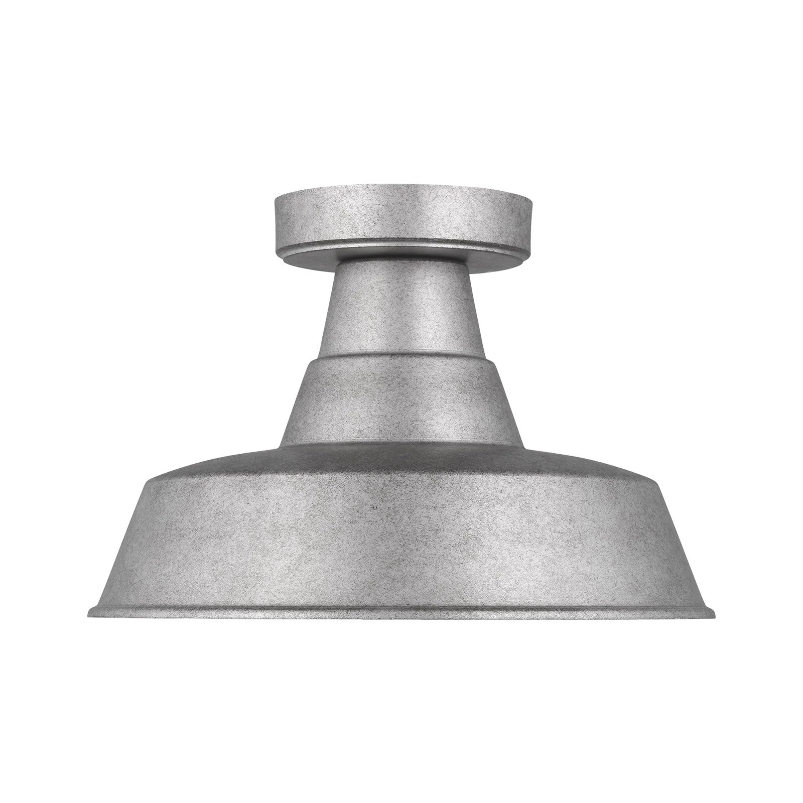 Barn Light One Light Outdoor Flush Mount Black - Visual Comfort Outdoor Lighting