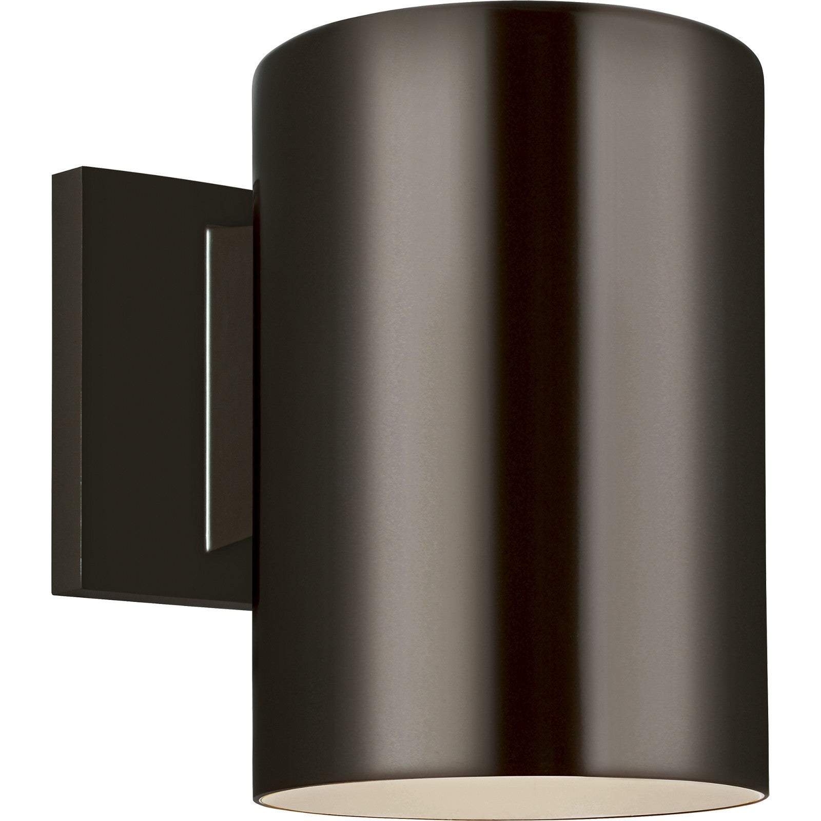 Cylinder 5" Down Wall Lantern in Bronze - Visual Comfort Outdoor Lighting