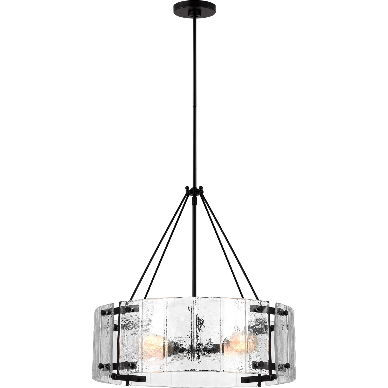 Calvert Medium Chandelier Burnished Brass - Visual Comfort Ceiling Lights