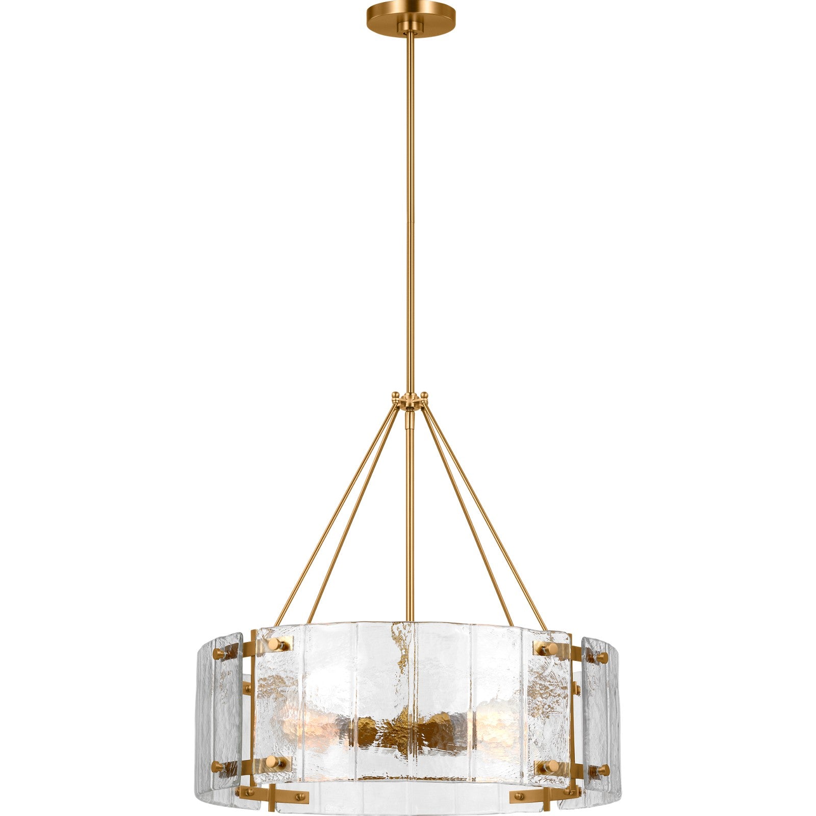 Calvert Medium Chandelier Burnished Brass - Visual Comfort Ceiling Lights