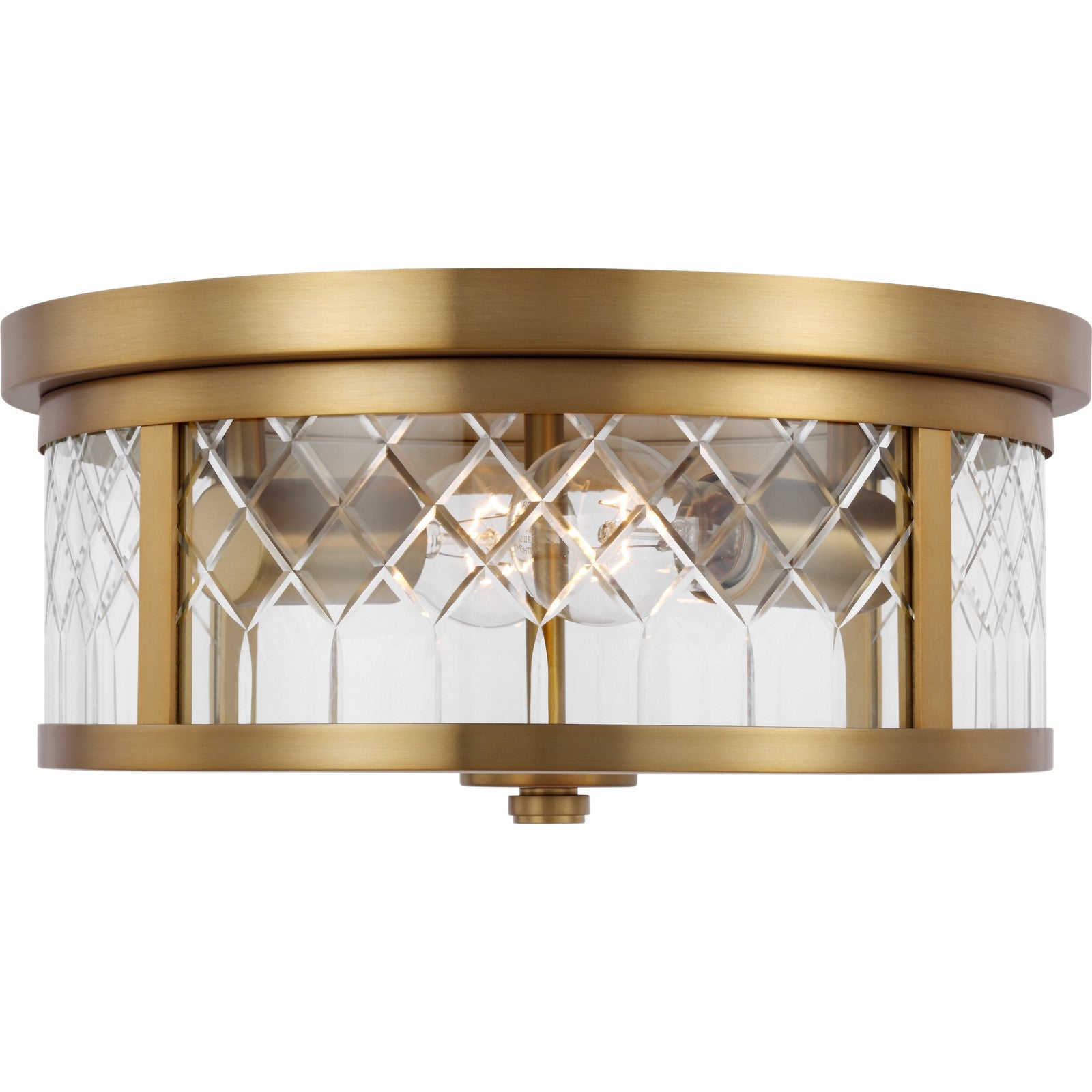 Alec Flush Mount Burnished Brass - Visual Comfort Ceiling Lights