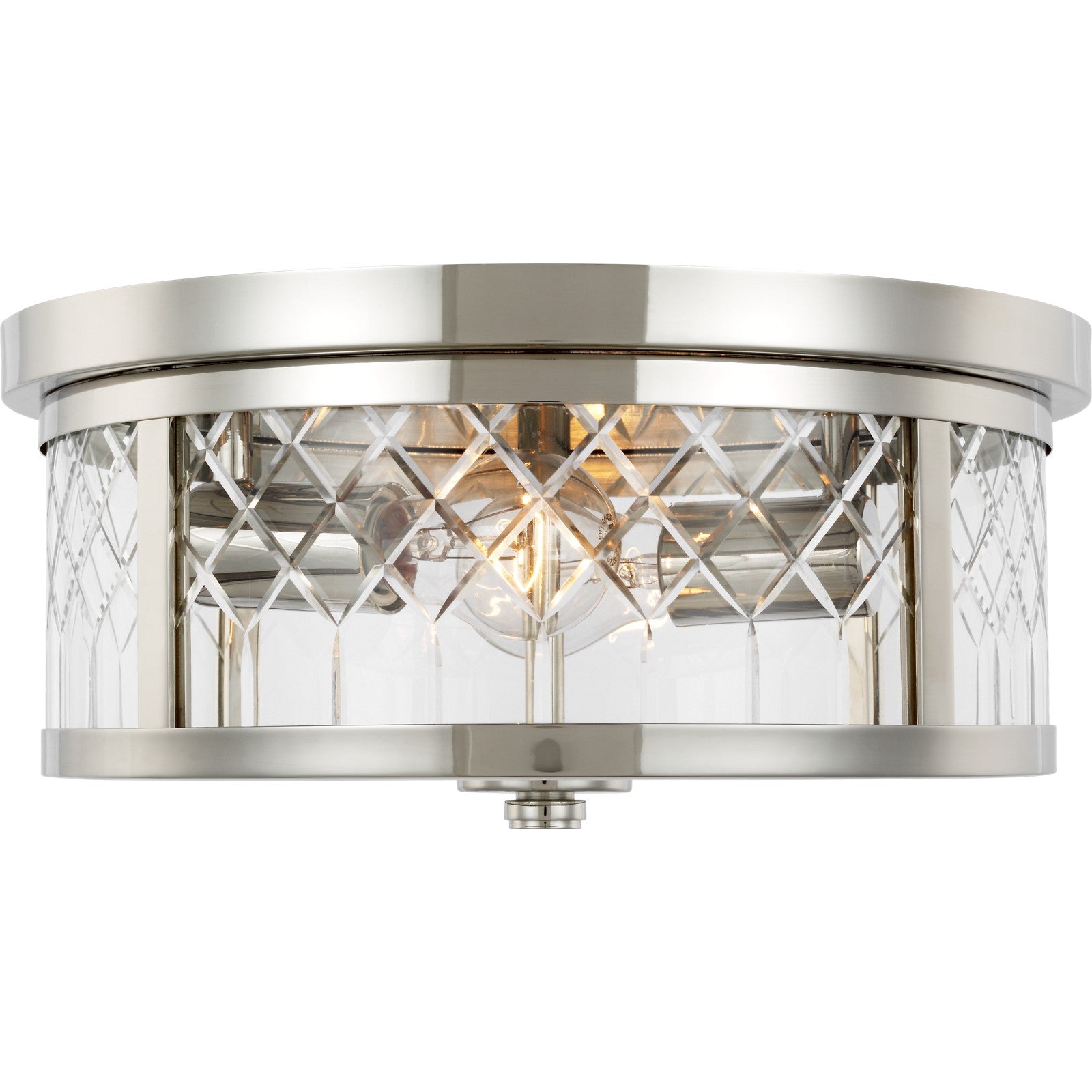 Alec Flush Mount Burnished Brass - Visual Comfort Ceiling Lights
