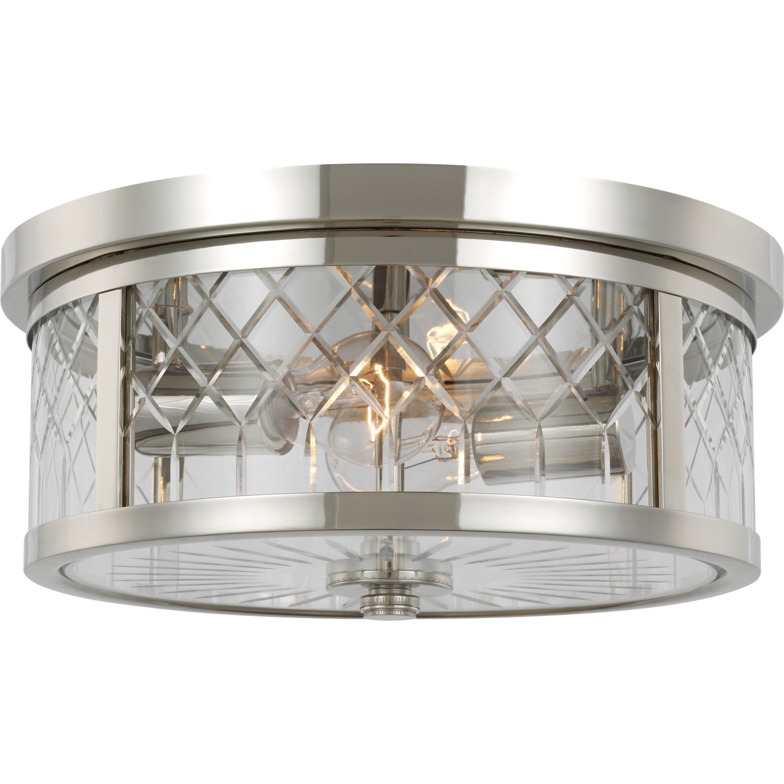 Alec Flush Mount Burnished Brass - Visual Comfort Ceiling Lights