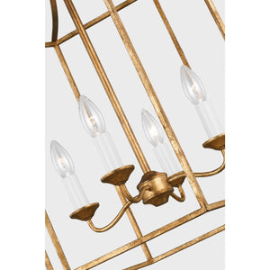 Bantry House Medium Lantern in Antique Gild - Visual Comfort Ceiling Lights