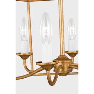 Bantry House Wide Lantern in Antique Gild - Visual Comfort Ceiling Lights