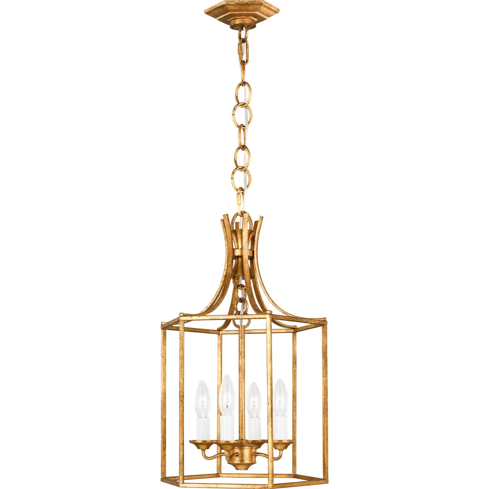 Bantry House Small Lantern in Antique Gild - Visual Comfort Ceiling Lights