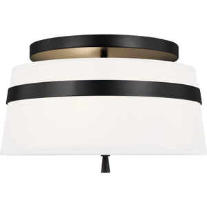 Cordtlandt Small Semi-Flush Mount Aged Iron - Visual Comfort Ceiling Lights