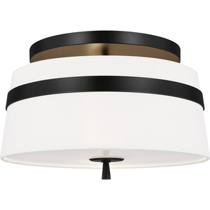 Cordtlandt Small Semi-Flush Mount Aged Iron - Visual Comfort Ceiling Lights