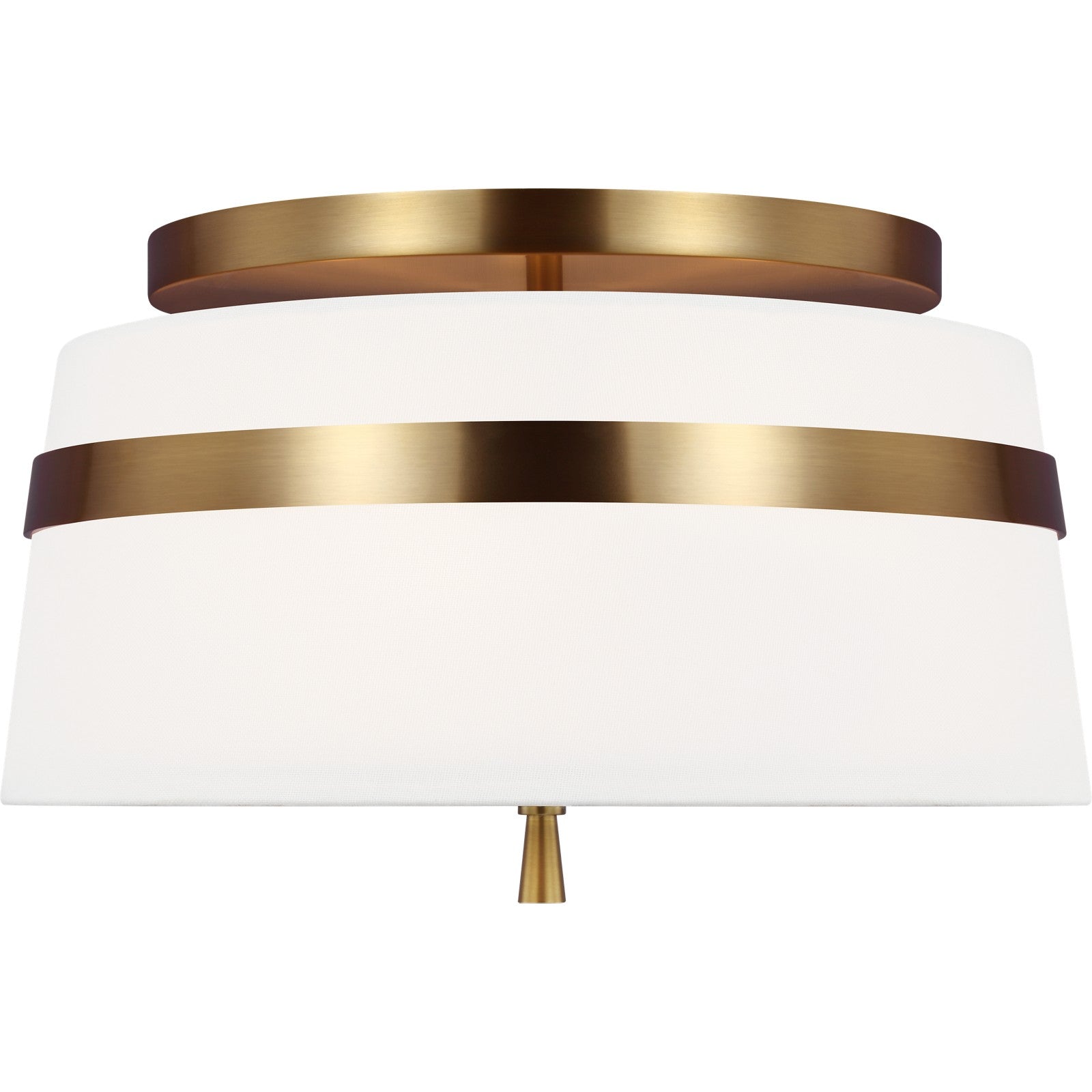 Cordtlandt Small Semi-Flush Mount Aged Iron - Visual Comfort Ceiling Lights